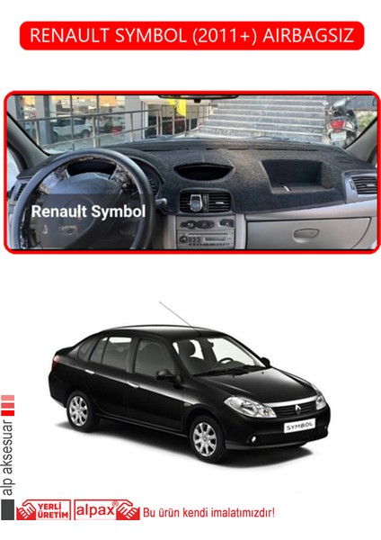 Renault Symbol 2011+ Aırbagsıztorpido Koruma Halısı Kırmızı Kenar
