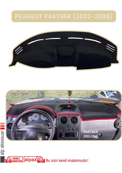 Peugeot Partner (2002-2008)TORPİDO Koruma Halısı Bej Kenar