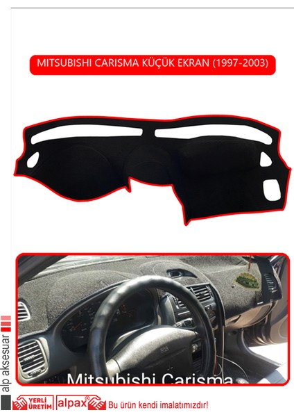 Mıtsubıshı Carısma Küçük Ekran 1997-2003TORPİDO Koruma Halısı Kırmızı Kenar