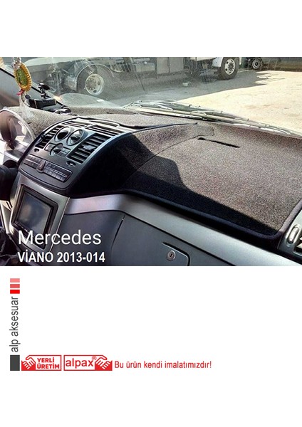 Mercedes Viano W639 2003-2014TORPİDO Koruma Halısı Bej Kenar