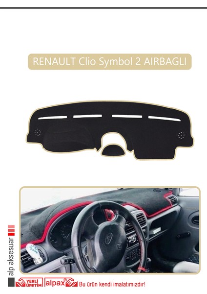 Renault Clio Symbol 2 Aırbaglıtorpido Koruma Halısı Bej Kenar