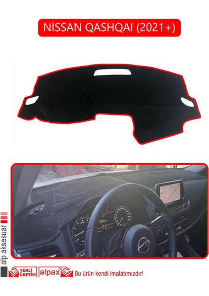 Nissan Qashqaı 2021 +Torpido Koruma Halısı Kırmızı Kenar