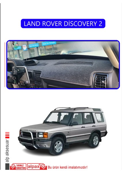 Land Rover Discovery 2torpido Koruma Halısı Mavi Kenar