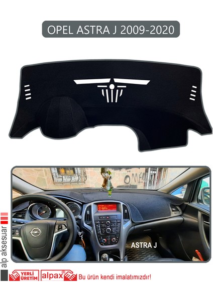 Opel Astra J (2009-2020)TORPİDO Koruma Halısı Gri Kenar