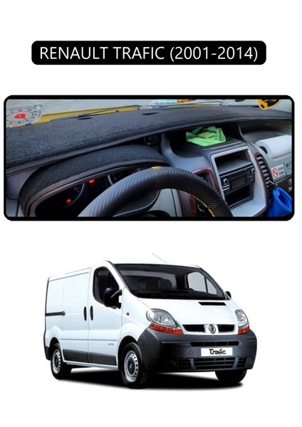Renault Trafıc (2001-2014)TORPİDO Koruma Halısı Siyah Kenar