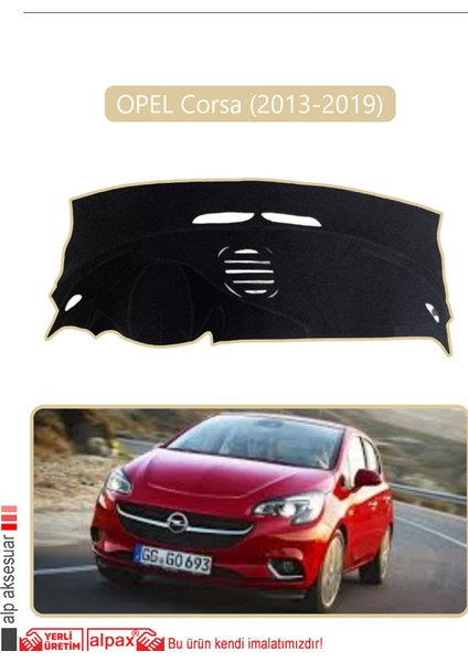 Opel Corsa (2013-2019)TORPİDO Koruma Halısı Bej Kenar