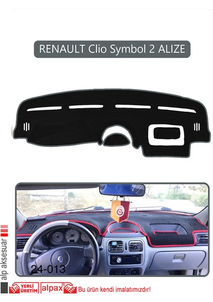 Renault Clio Symbol 2 Alızetorpido Koruma Halısı Gri Kenar