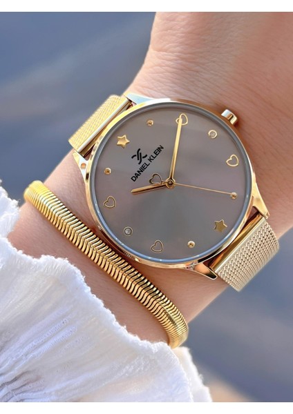 Hasır Kordon 2 Yıl Garantili 3 Atm Suya Dayanıklı Kadın Kol Saati BDK.1.12789.7