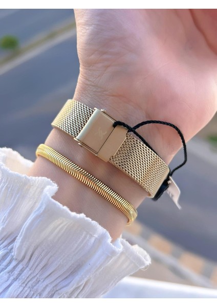 Hasır Kordon 2 Yıl Garantili 3 Atm Suya Dayanıklı Kadın Kol Saati BDK.1.12789.7 modelleri