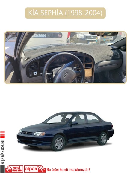 Kia Sephia 1998-2004TORPİDO Koruma Halısı Bej Kenar