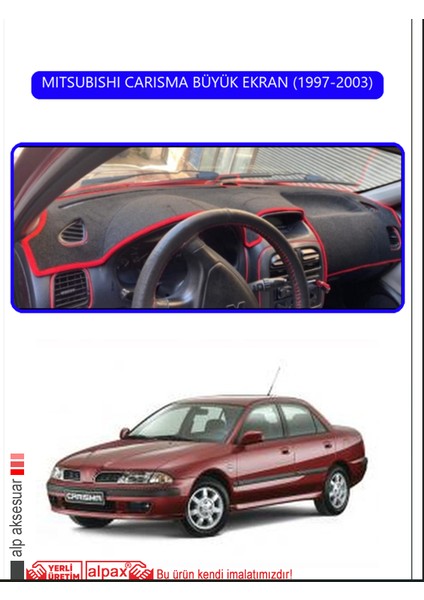 Mıtsubıshı Carısma Büyük Ekran 1997-2003TORPİDO Koruma Halısı Mavi Kenar