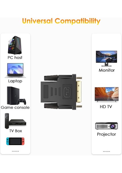 HDMI To DVI 24+5 DVI To HDMI Kablo Altın Uçlu Hdmı-Dvı Kablosu Erkek Tv Hd Pc Projektör Bilgisayar Monitör /ps3/ps4/ps5 Uyumlu Dönüştürücü Çevirici