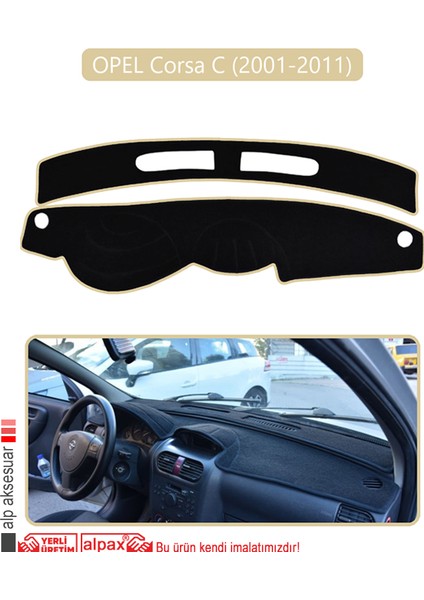 Opel Corsa C (2001-2011)TORPİDO Koruma Halısı Bej Kenar