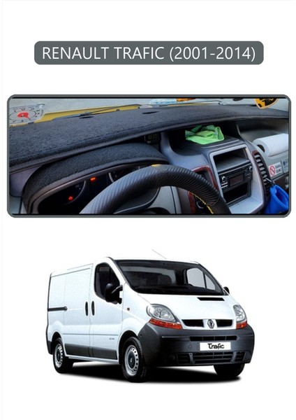 Renault Trafıc (2001-2014)TORPİDO Koruma Halısı Gri Kenar