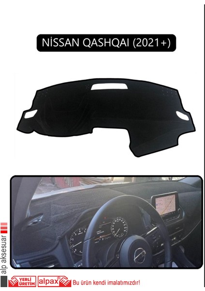 Nissan Qashqaı 2021 +Torpido Koruma Halısı Siyah Kenar