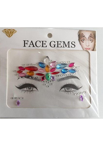 Face Gems Yüz Taşı Model 12