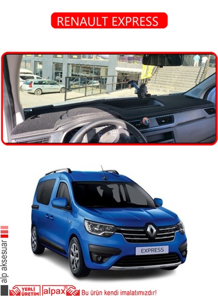 Renault Express Torpido Koruma Halısı Kırmızı Kenar