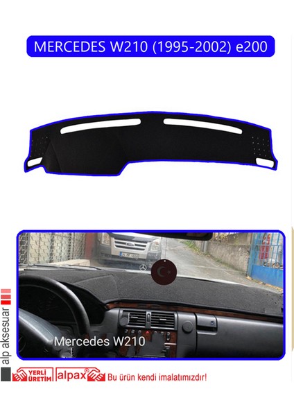 Mercedes W210 1995-2002 E200TORPİDO Koruma Halısı Mavi Kenar