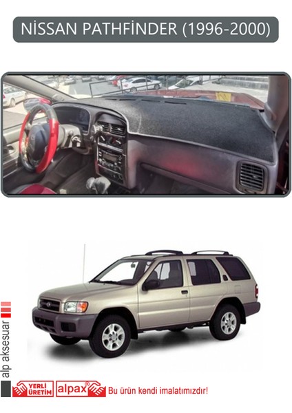 Nissan Pathfinder 1996-2000TORPİDO Koruma Halısı Gri Kenar