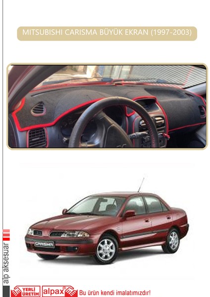 Mıtsubıshı Carısma Büyük Ekran 1997-2003TORPİDO Koruma Halısı Bej Kenar