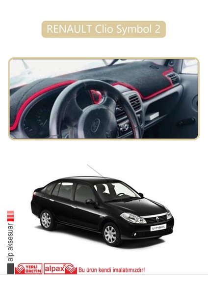 Renault Clio Symbol 2torpido Koruma Halısı Bej Kenar
