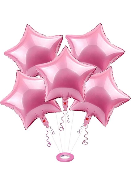 Yıldız Folyo Balon Pembe 18 Inc