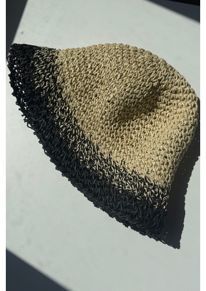 El Örgüsü Hasır Premium Bucket Şapka