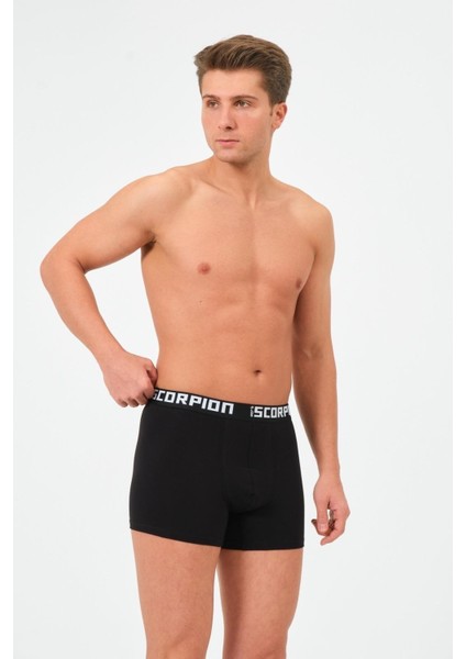 Erkekler Için %95 Pamuk %5 Elastan Likralı Siyah Külot – 6’lı Özel Kutu fırsatları