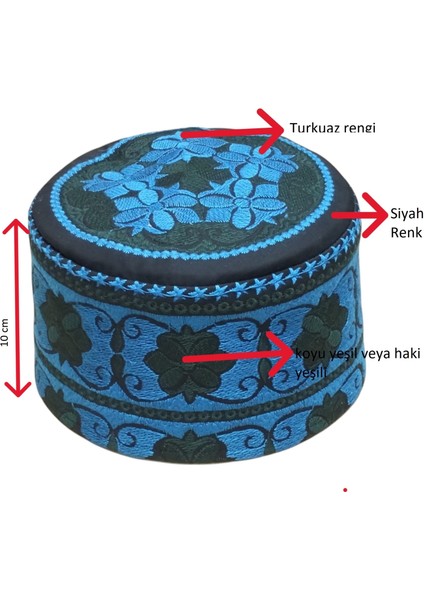 Takke,fes,kalıplı Takke,sarık,cami Malzemesi,cami Marketi,imam Fesi,cübbe ,turkuaz Takke T125 fırsatları