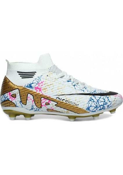 Air 565 Mdl. Beyaz-Altın (36-40) Krampon Futbol Ayakkabı