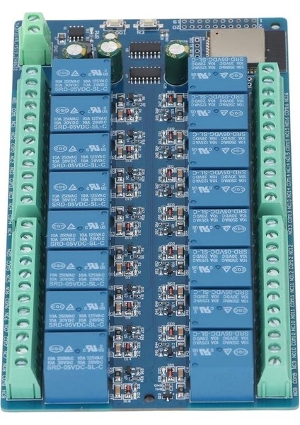 ESP-32E 12V 16 Kanal Wifi+Bt Röle Modülü