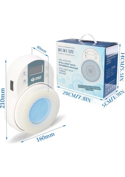 SN-26254 Otomatik Sırt Keseleme Ovalama Yıkama Makinesi Duvara Monteli fırsatları