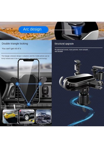 Kancalı Premium Araç Içi Telefon Tutucu Havalandırma Girişli Ayarlanabilir Açı modelleri
