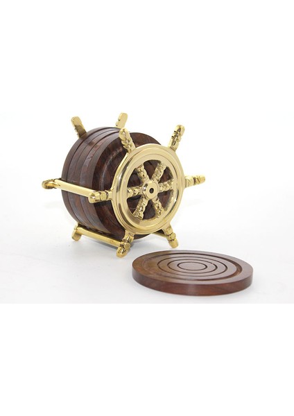 Dümenli Pirinç Bardak Altı