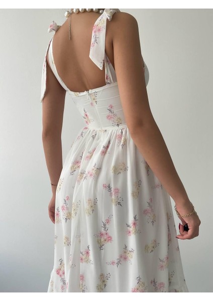 Roseta Bağlamalı Midi Elbise fırsatları