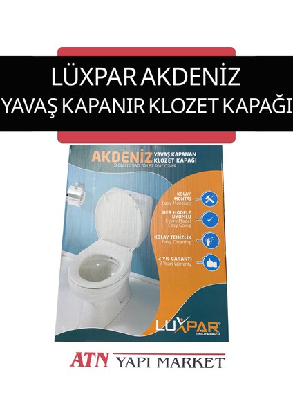 Akdeniz Yavaş Kapanır Klozet Kapağı – Sessiz, Kolay Montajlı, Hijyenik Tasarım fiyatları