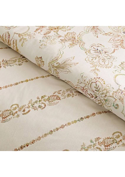 Seç&ser Çift Tarafı Desenli Çift Kişilik Nevresim Takımı Livia Ekru modelleri