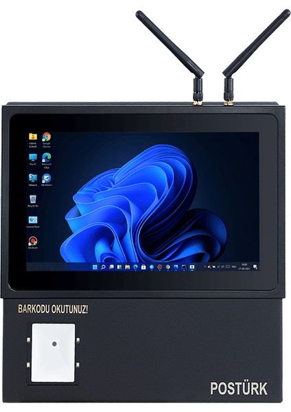 PPC-1010M 10.1” Endüstriyel Panel Pc J 6412 8gb Ddr4 256GB Nvme SSD Dual Ethernet Wi-Fi
