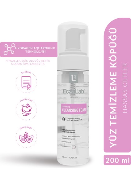 Sensity Soothing Cleansing Foam | Hassas Ciltler Için Temizleme Köpüğü | 200ML