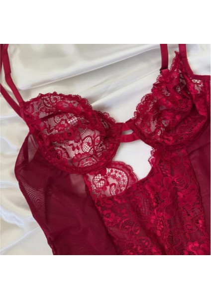 Bordo Dantelli Balenli Bodysuit fiyatları