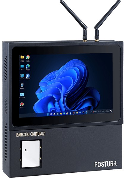 PPC-1010M 10.1” Endüstriyel Panel Pc J 6412 8gb Ddr4 256GB Nvme SSD Dual Ethernet Wi-Fi