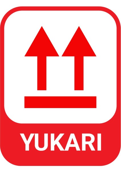 Dikkat Yukarı Kargo Etiketi (Upward)