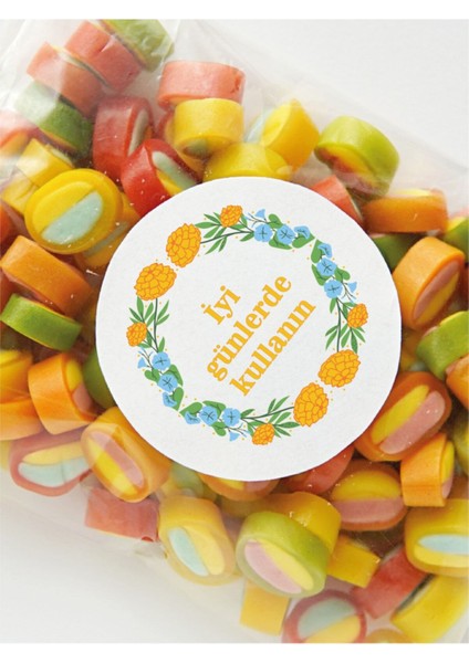 Hazır Kuşe Sticker Etiket 012