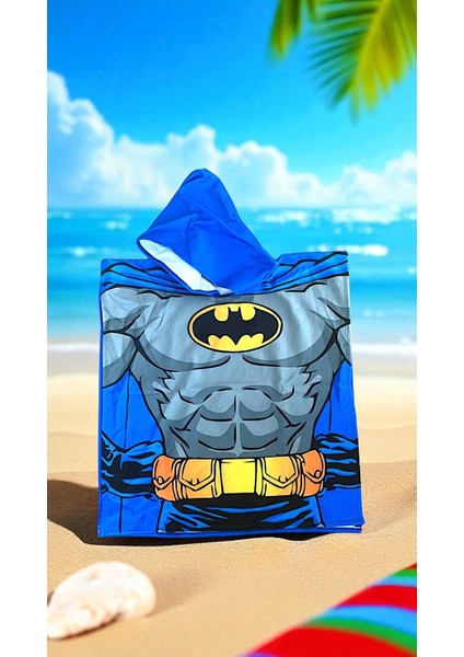 Batman Çocuk Panço Plaj&deniz Havlusu