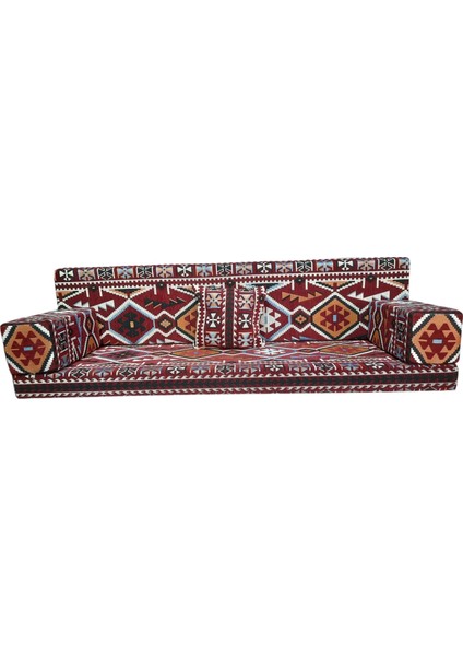 MTK415-409 Şark Köşesi Halı Desenli Dörtlü Minder Tk. 180LİK