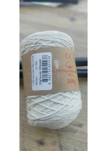 ince pamuk makrome Çanta Şapka Yazlık Elbise Yapmak Için Pamuk Makrome Ipliği 250GR 300M 90 Ekru fiyatları