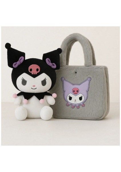 Kuromi ve Çanta 2'si 1 Arada 45 cm Çanta 35 cm