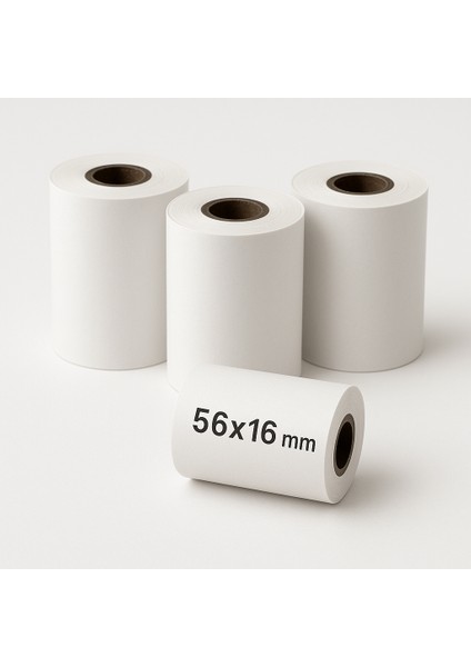 56X16 mm Termal Pos Rulosu - Bpa Içermez- 10'lu Paket