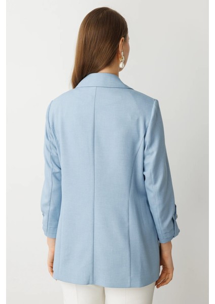 Torba Cepli Kolu Katlı Ceket Mavı 04530 modelleri