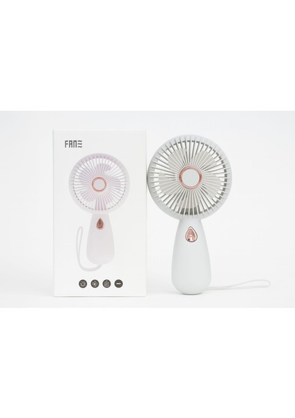 Mini Fan ZB103 Taşınabilir | Şarjlı | El Fanı | 3 Kademeli